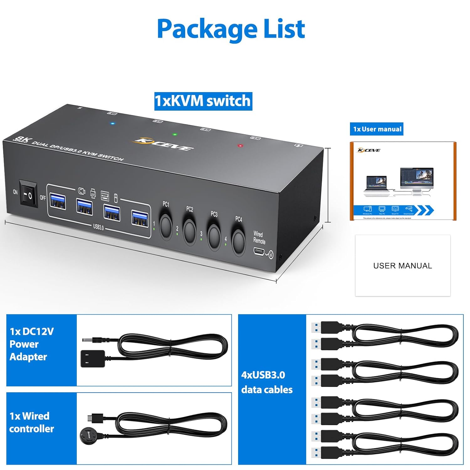 USB 3.0 transmission is more stable and faster, if you are looking for a USB 3.0 version KVM switch