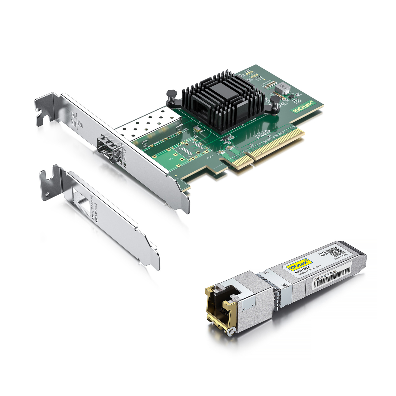 10Gb PCI-E Network Card NIC Compatible for Intel X520-DA2(Intel  E10G42BTDA), Dual SFP+ Port, with Intel 82599EN Controller, 10G PCI Express  LAN
