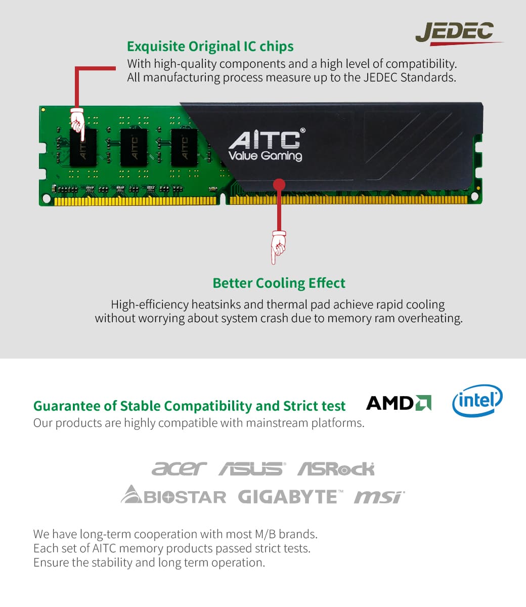 DDR3, 8GB, 1600, UDIMM, MEMORY