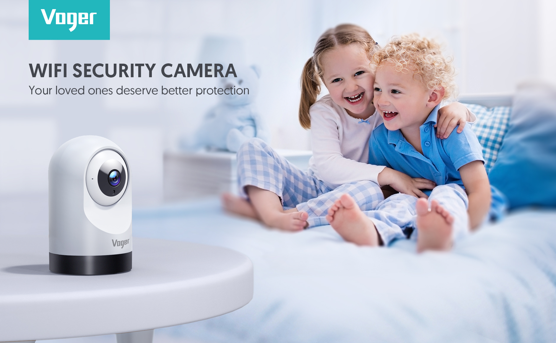 Voger VC320 Baby Monitor, 360degree Dome Wifi Security Camera , Indoor