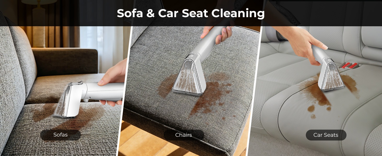 Rosewill Multi-Purpose Portable Carpet and Upholstery Spot Cleaner - White