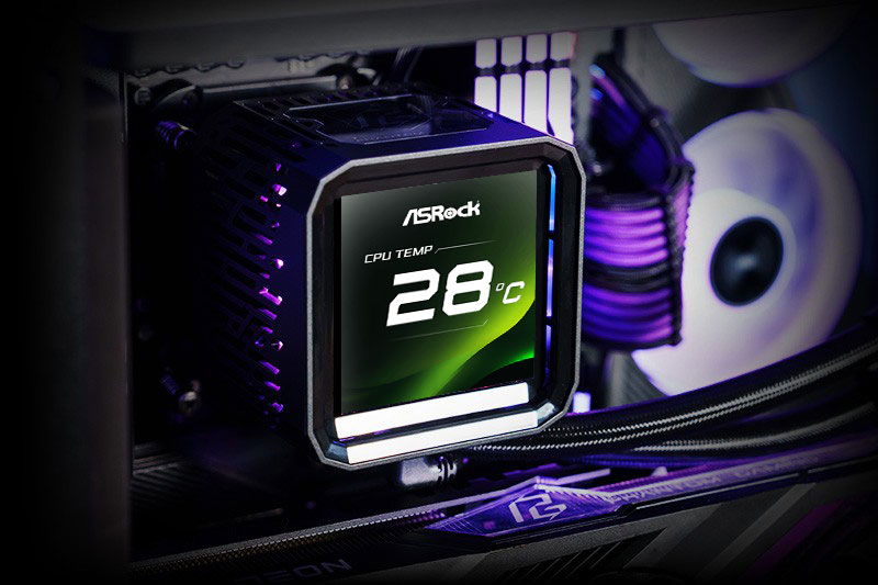 ASRock PHANTOM GAMING 360 LCD AIO Liquid Cooler