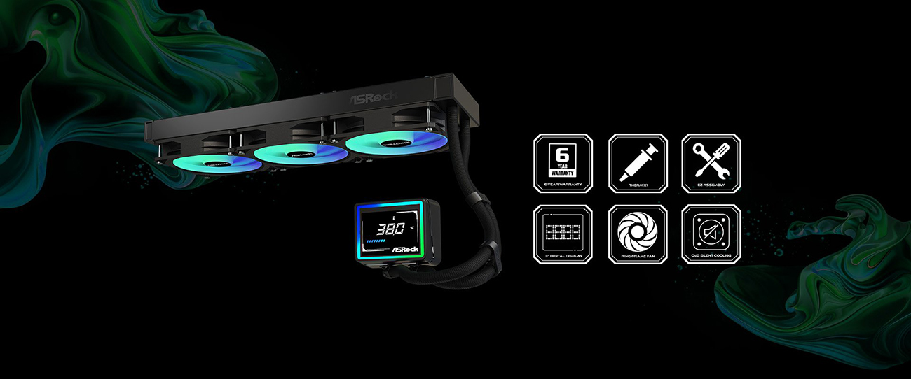 ASRock Challenger 360 Digital AIO Liquid Cooler