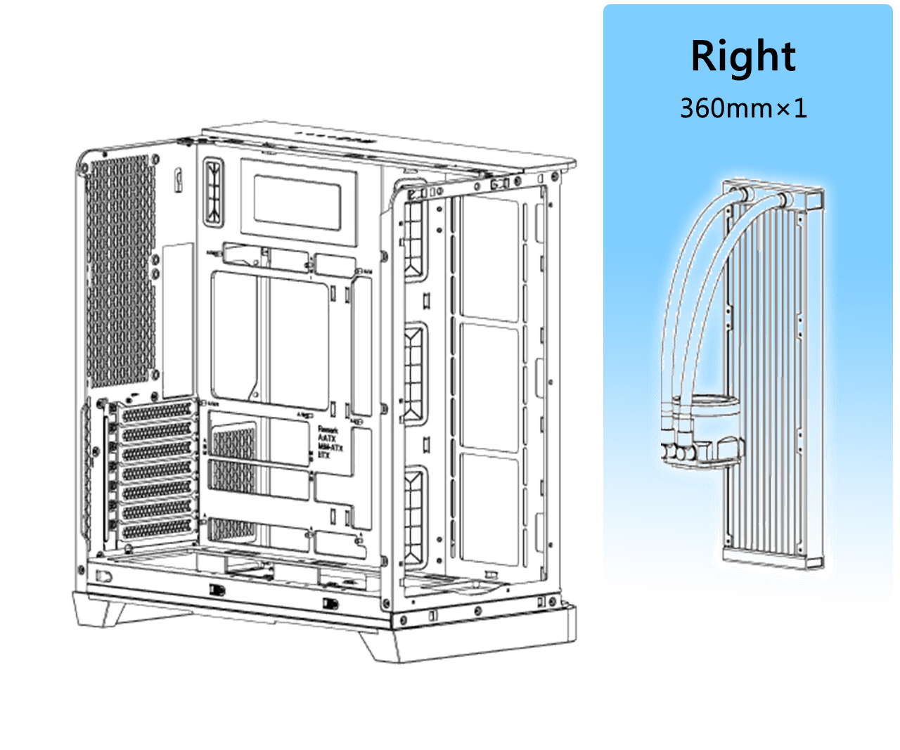 Thermaltake View 390 TG Computer Case- Black 