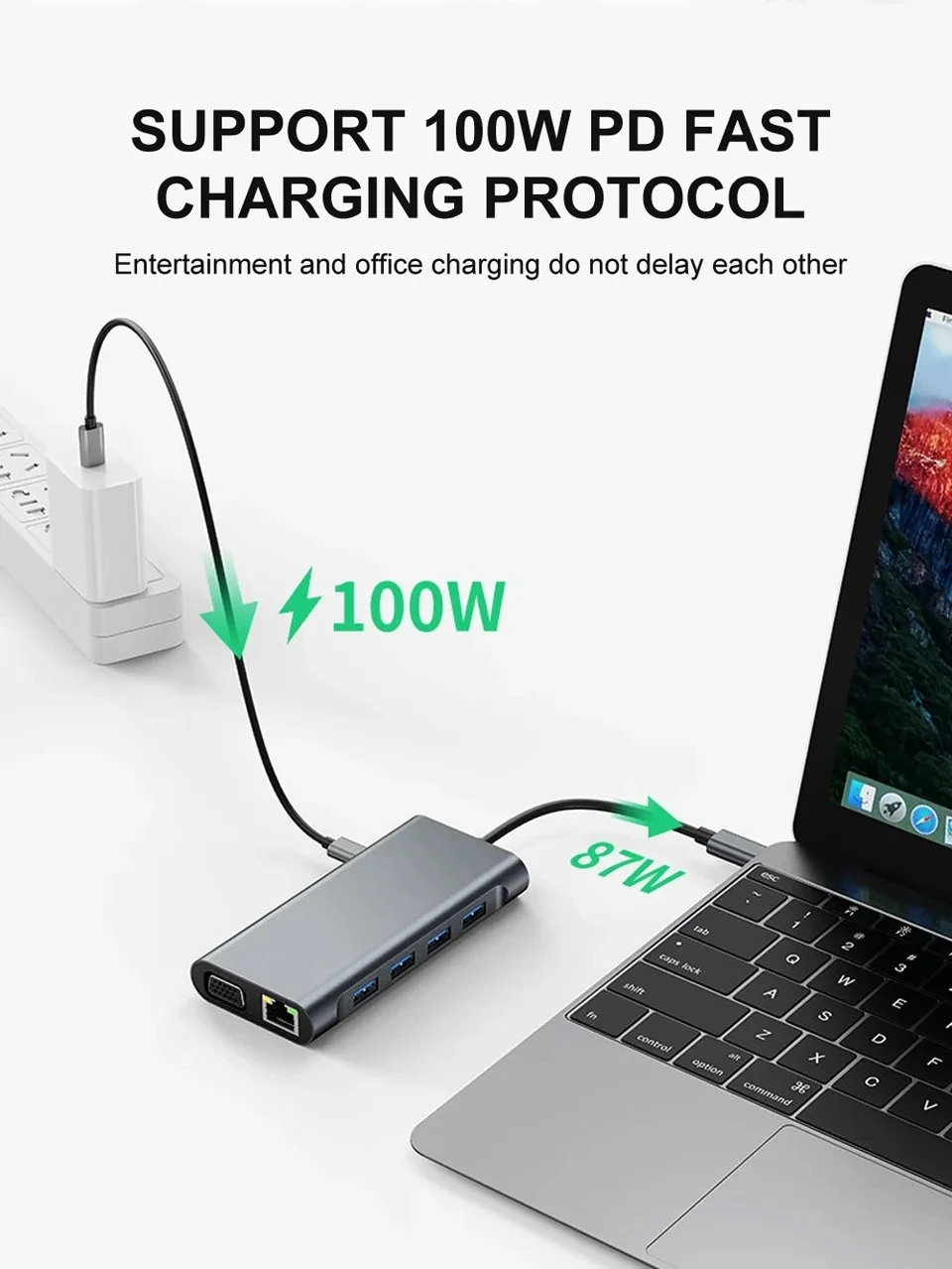 11 in 1 USB C Docking Station Hub