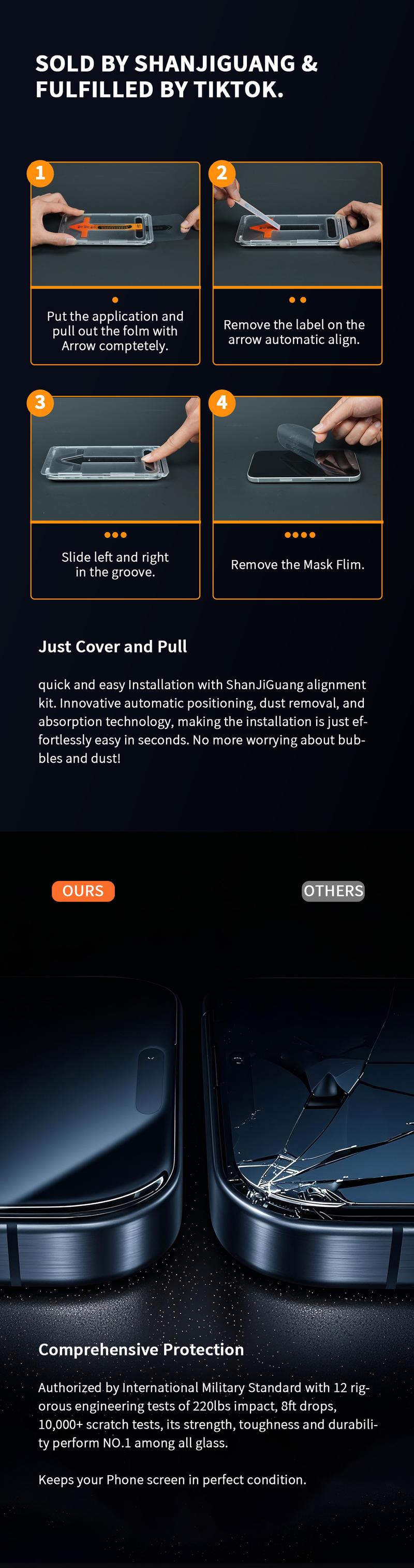 Detailed installation steps | Fully protect your phone screen