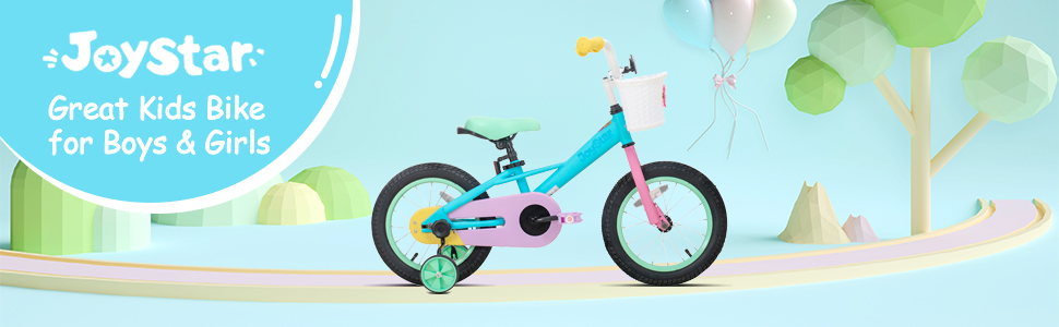 kids bike kids bicycle boys girls children training wheels basket