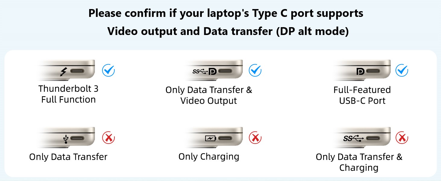 AUTYUE USB C KVM Switch 3 Monitors 2 PCs 4K/1080P@60Hz,USB-C Triple Monitor KVM Switches