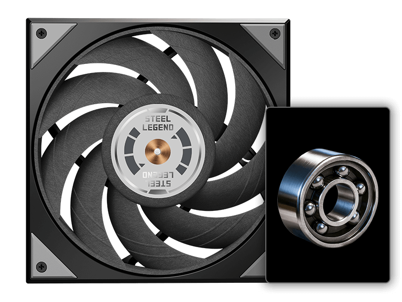 ASRock AIO Steel Legend Dark 360 LCD Liquid Cooler