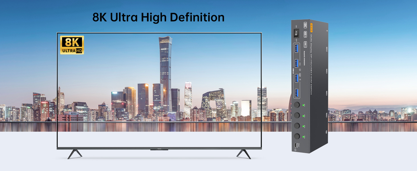 Supports 8K resolution