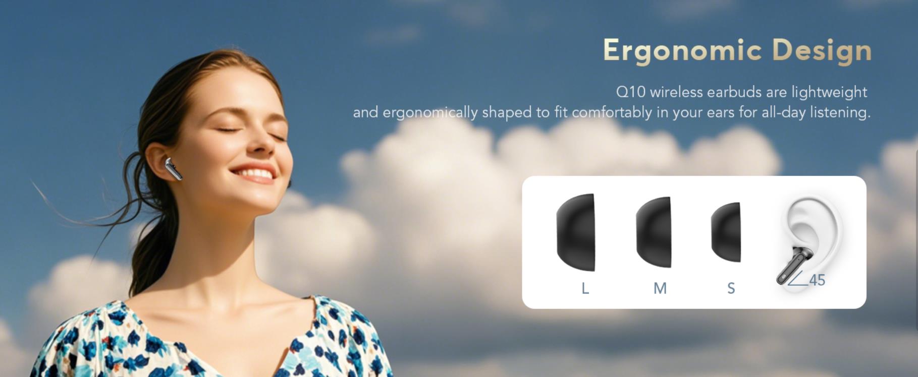 Wireless Earbuds Bluetooth 5.4 Earphones in Ear with Dual Noise Cancelling Mic