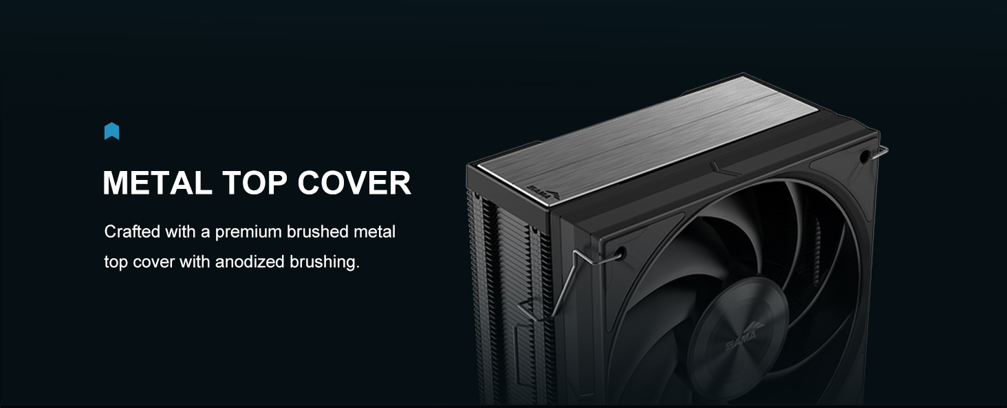 SAMA A40 Single-Tower CPU Air Cooler Black