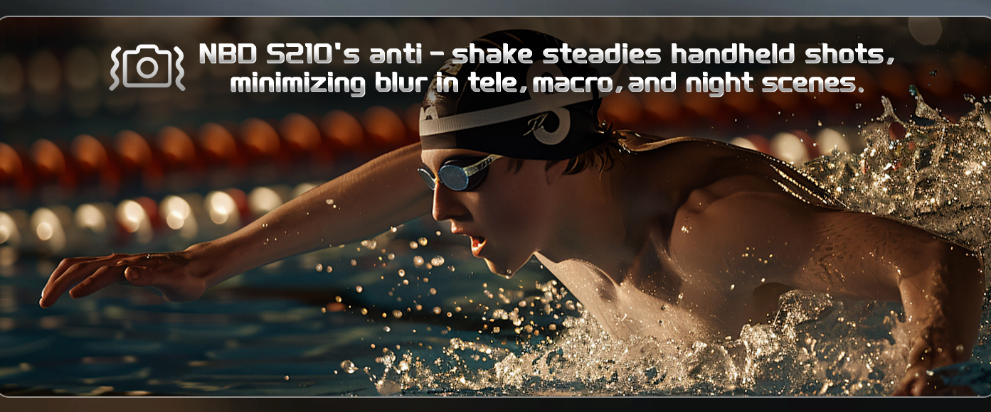 NBD S210 anti-shake digital camera for clear fast-moving sports tele macro night shooting