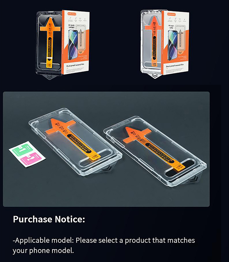 A set of products includes: 1 mobile phone film + 1 cleaning set
