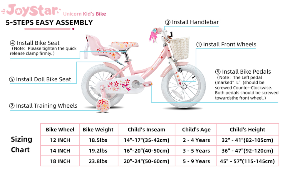 kids bike children bike boys girls toddler 14 inch 12 inch kids bicycle training wheels basket