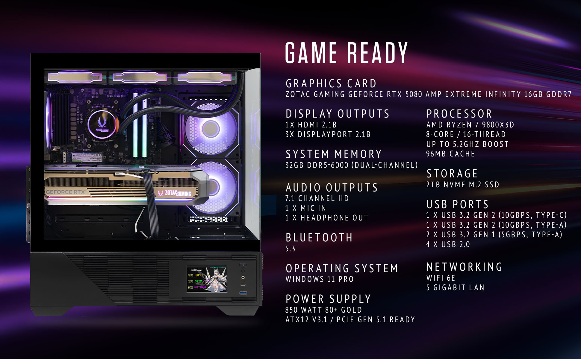 ZOTAC MEK 5080 Gaming PC