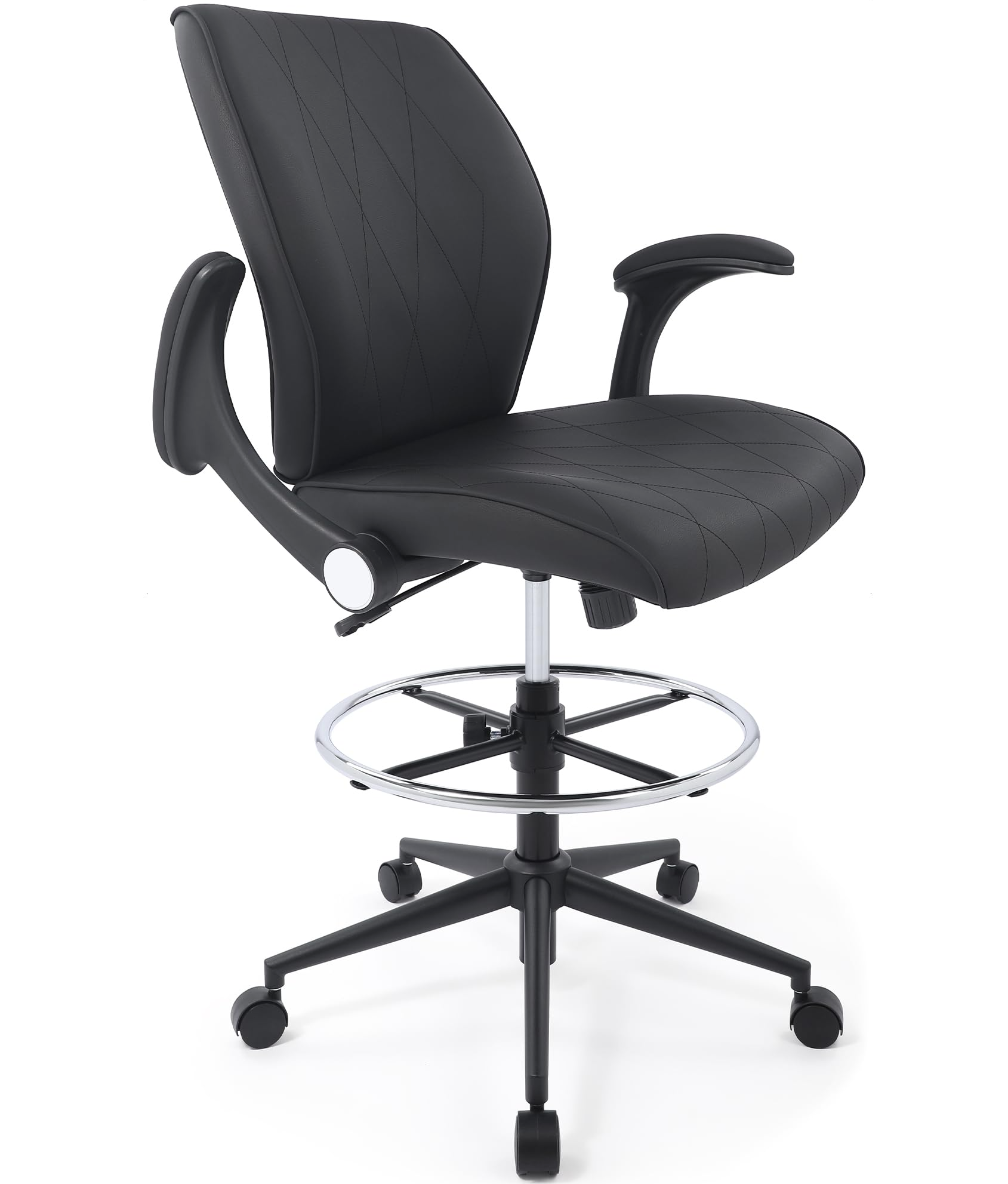 BL-5019D-BLK - Main Picture - Drafting Chair - Office Chair - Drafting Stool