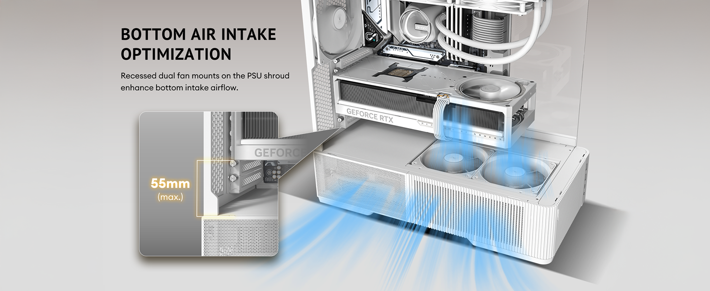  Antec C6 Curve Air White Mid-Tower Case
