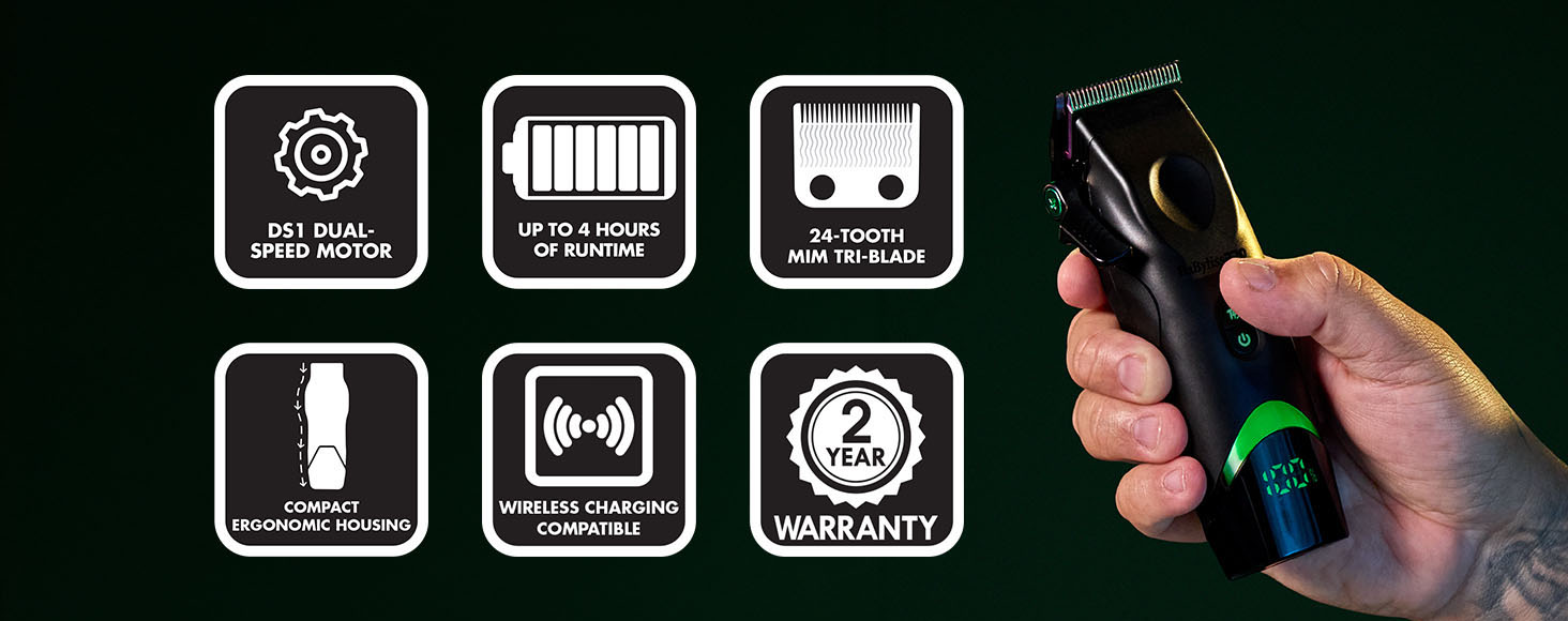 BaBylissPRO FXT45C x Tomb45 Wireless-Charging Hair Clipper for Men