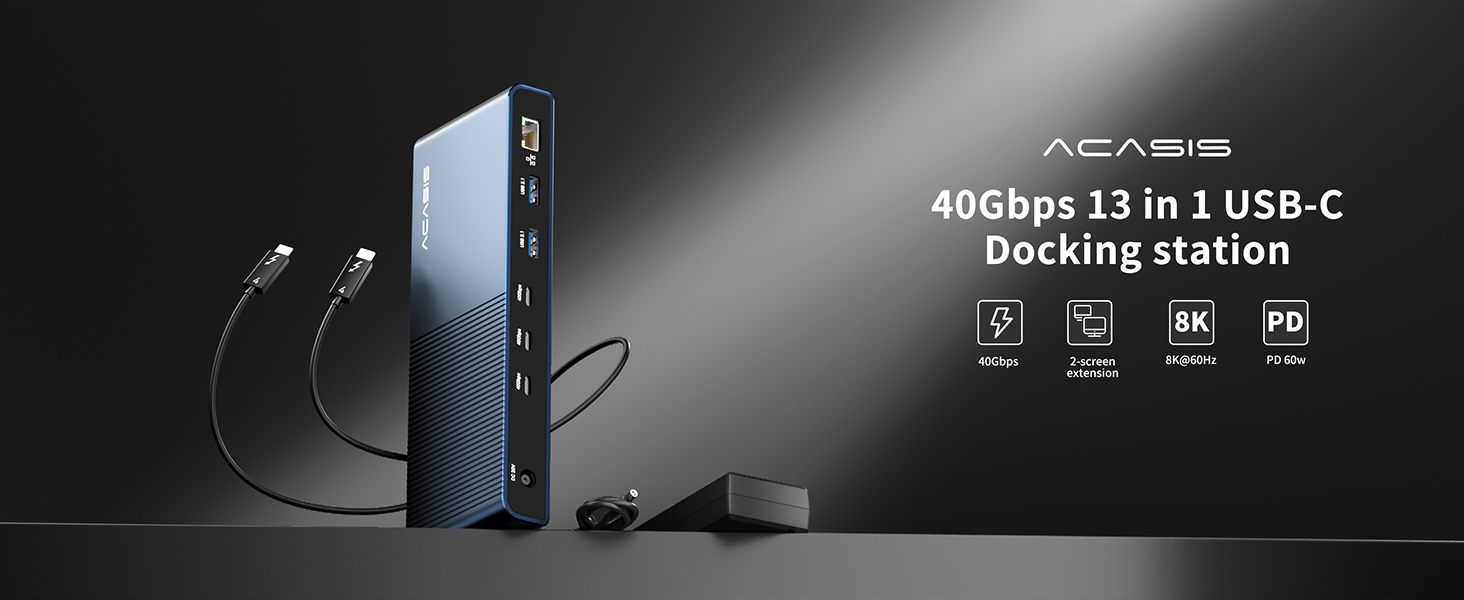 13 in 1 USB 4 dock