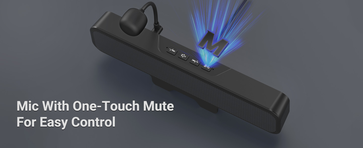 With a innovative 1-inch clip that easily attaches to your monitor, this speaker saves valuable desk