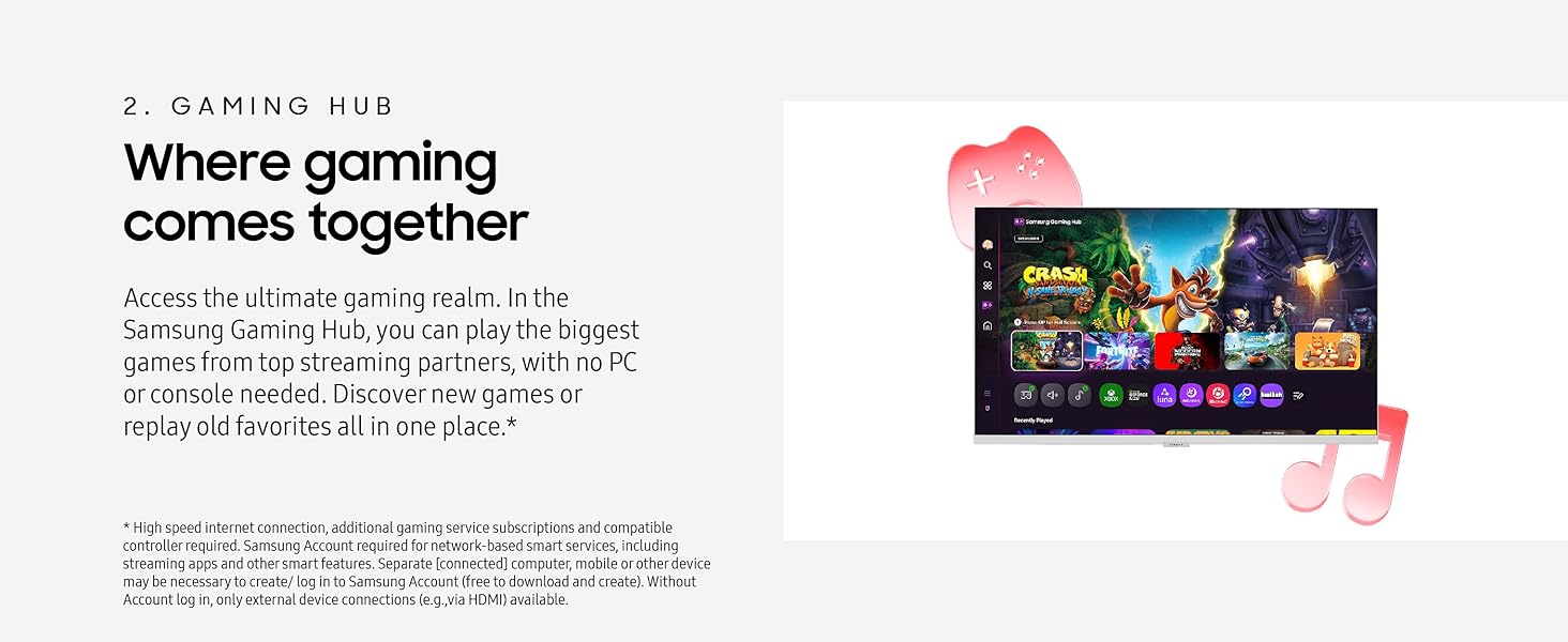 SAMSUNG Movingstyle M7 Smart Monitor with Adjustable Rolling Stand