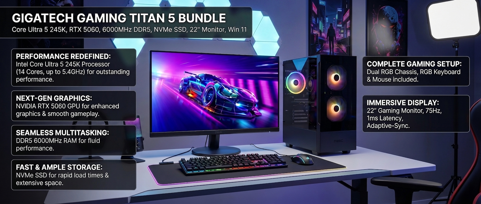 Gigatech Gaming Titan 7 specs