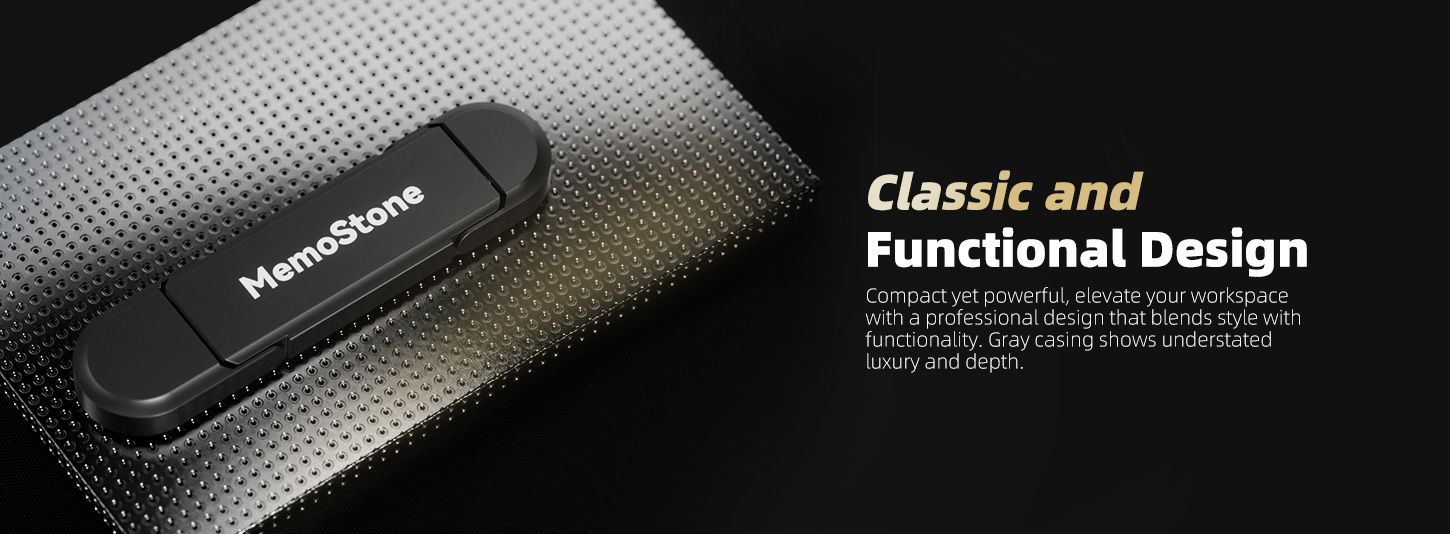 Gray casing shows understated luxury and depth.