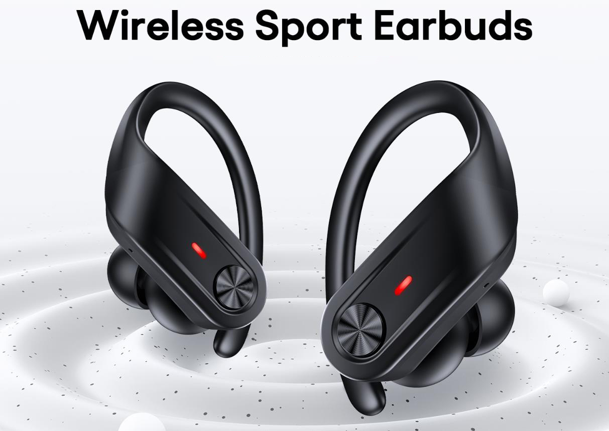 Bluetooth Headphones, Wireless Earbuds 80Hrs Playtime, IPX7 Waterproof Digital Display Sport Ear Bud
