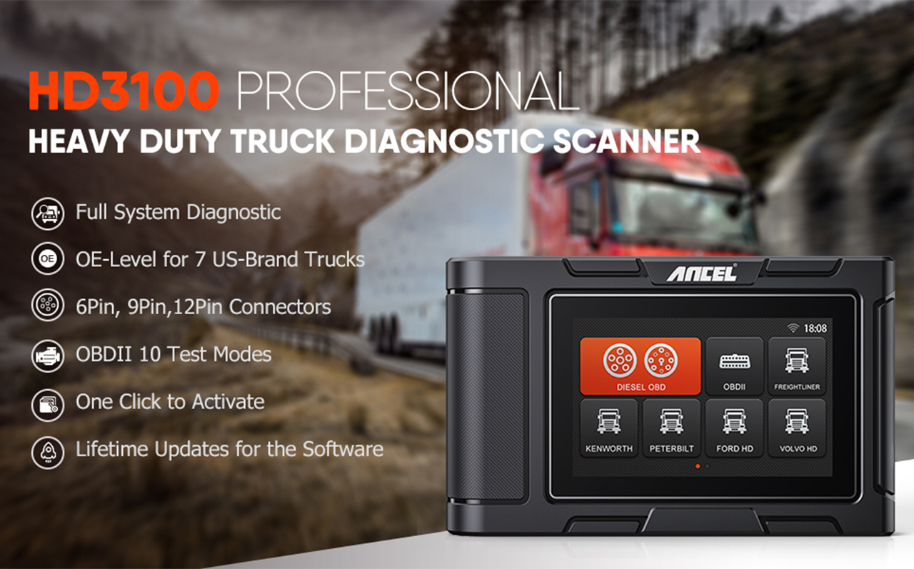 Ancel HD3100 Heavy Duty Diesel Scan Tools Heavy and 2 In OBD2 Automotive Diagnostic Scanner System Tools - Newegg.com