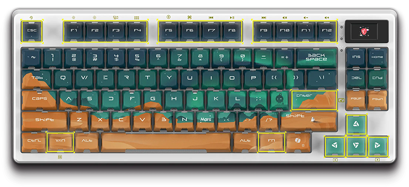 MSI FORGE GK600 TKL Wireless Gaming Keyboard