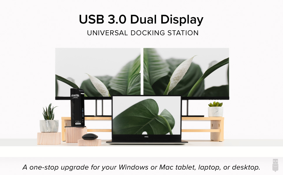 USB 3.0 Dual Display Universal Docking Station