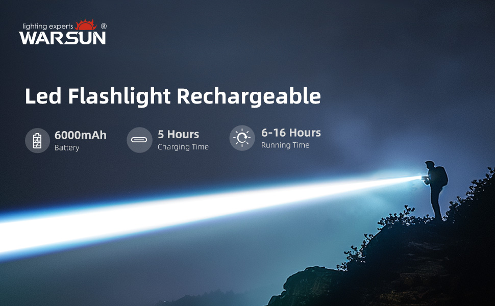 Led Flashlight Rechargeable