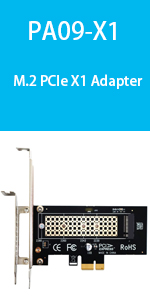 M.2 PCIe SSD to PCIe X4