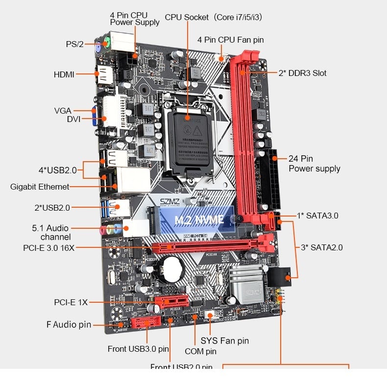 B75-H Computer Motherboard 2