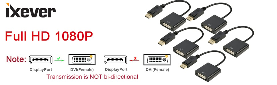 dp to dvi video converter adapter