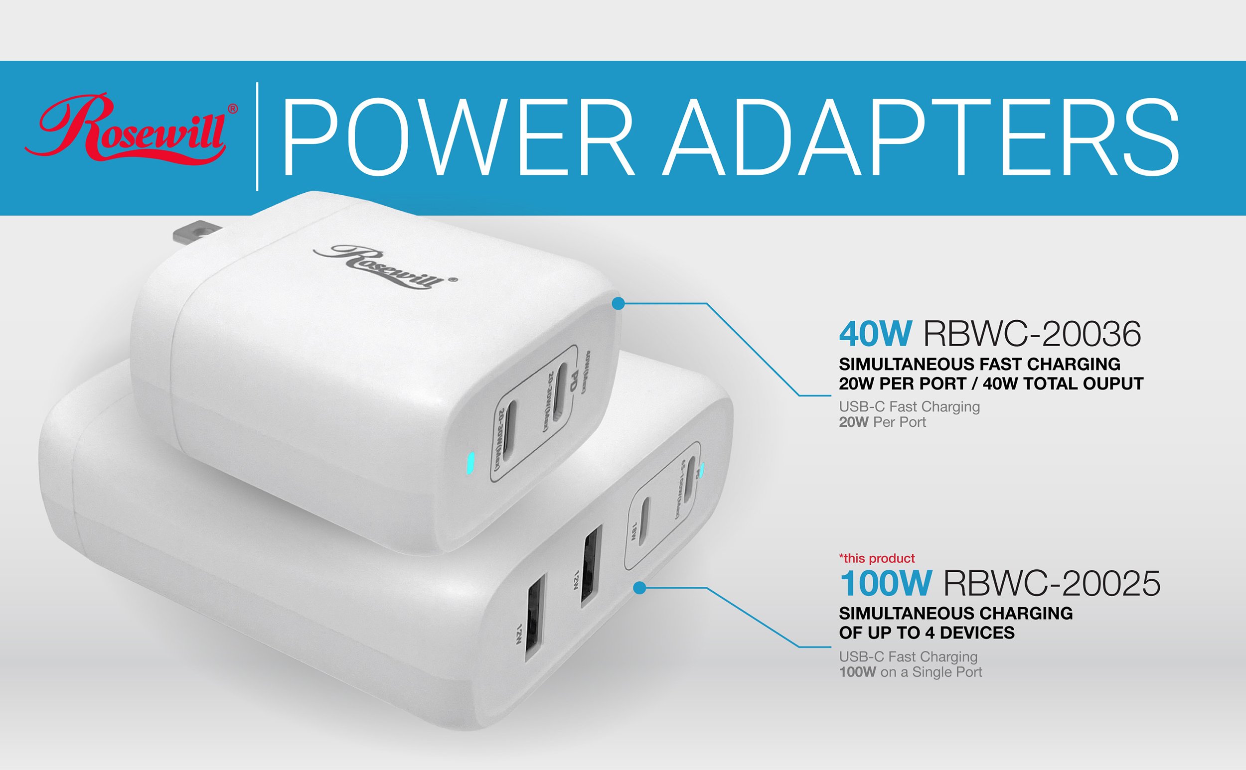 100W, fast charge, Quick Charge, GaN, power adapter, USB-C, USB-A, USB, Type-C, Power Delivery, PD