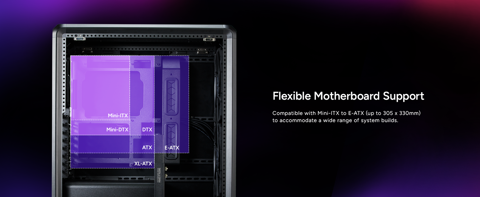 Cooler Master MasterFrame 500 Mesh Black ATX Mid-Tower PC Case