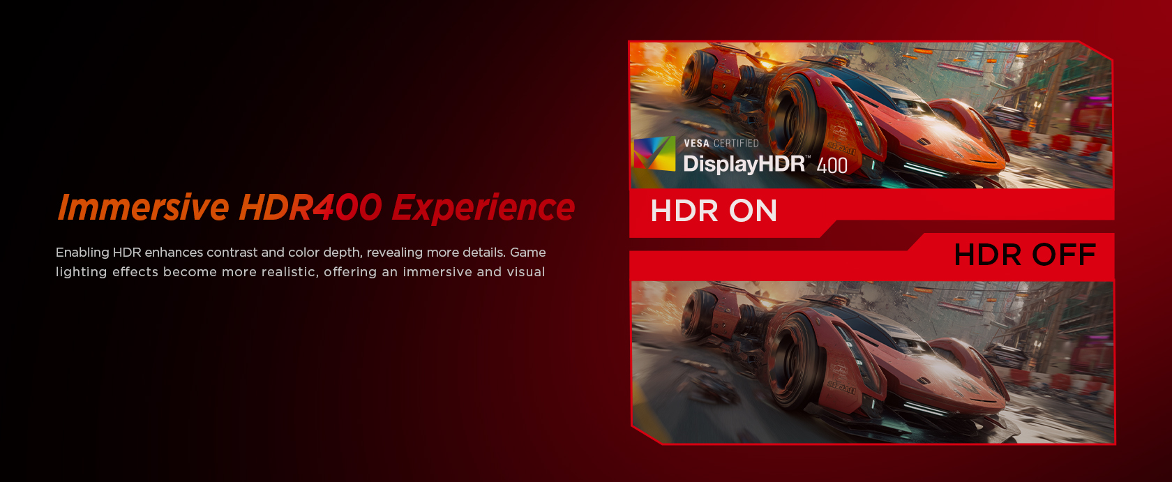 Immersive HDR400 Experience