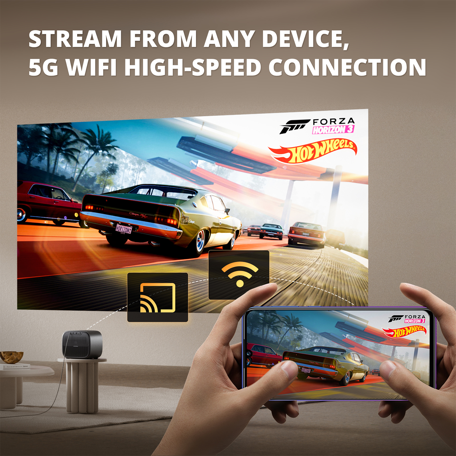 ETOE E3 Pro Google TV Smart Projector