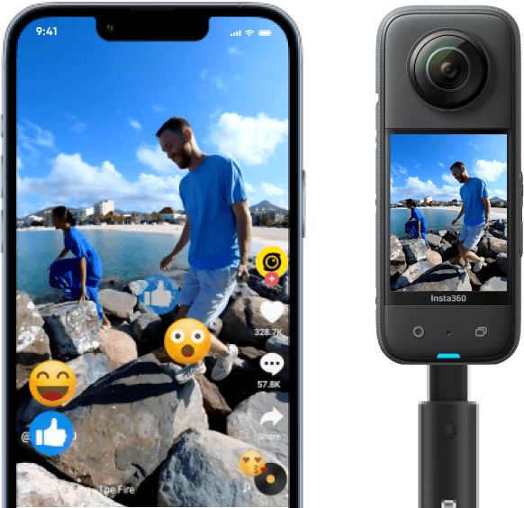Insta360 X3 5.7K 360 Degree Action Camera