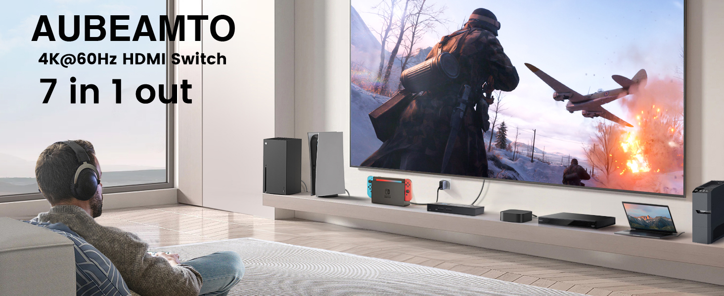 HDMI Switch 7 in 1 Out