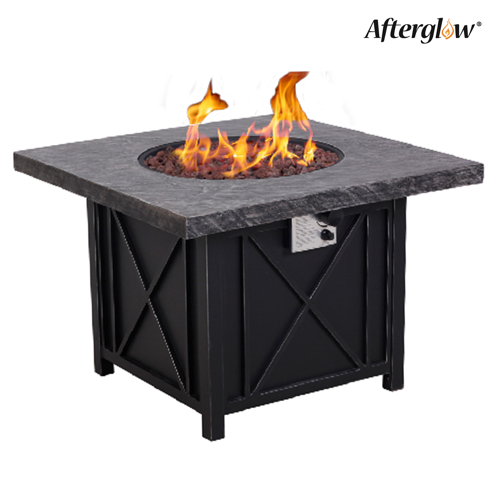 50000 BTU metal base fire table