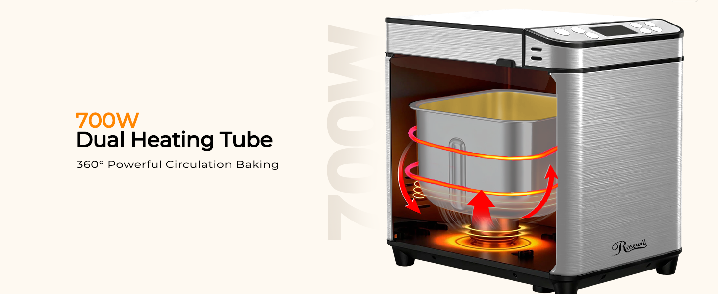 Rosewill 25-in-1 Automatic Bread Maker Machine