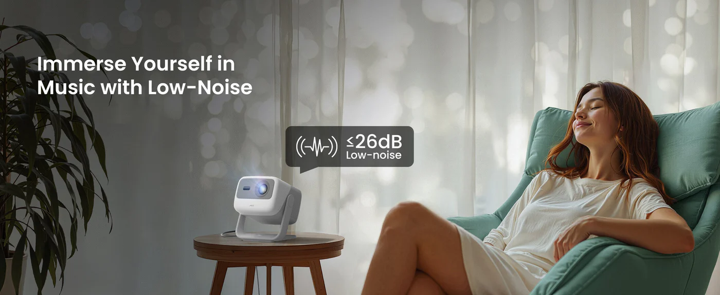 JMGO N1S SE 800 ISO Lumens Triple Laser Portable Projector