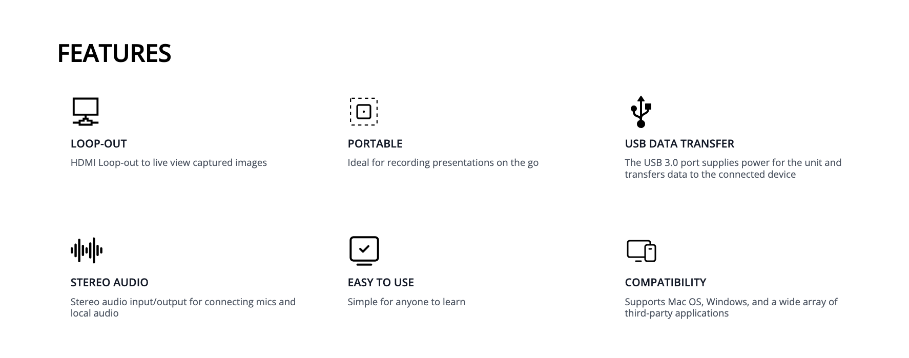 features