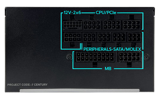 MONTECH Century II 750W High-End ATX Gaming Power Supply