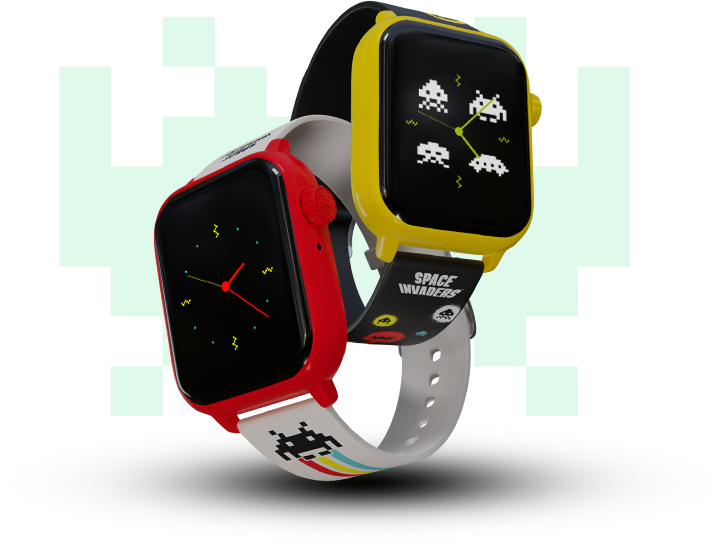 Space Invaders Retro Gaming Smart Watch