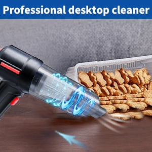 Compressed Air Duster & Mini Vacuum Keyboard Cleaner 3-in-1, New Generation  Canned Air Spray, Portable Electric Air Can, Cordless Blower Computer  Cleaning Kit 