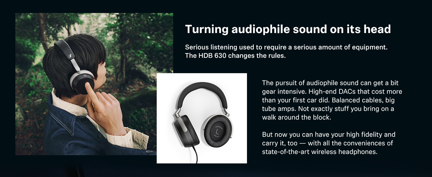 Sennheiser HDB 630 Wireless Over-Ear Headphones